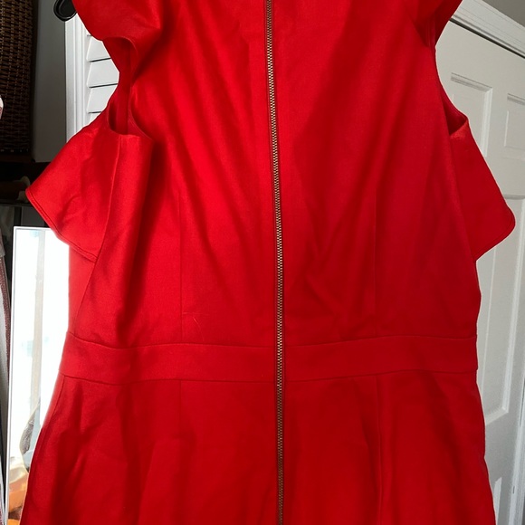 J. Crew | Ruffle Sleeve Dress in Red - Picture 5 of 8